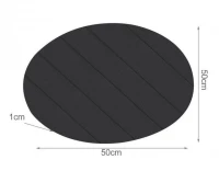 Malatec Podsedák na závěsné křeslo 50 cm černé