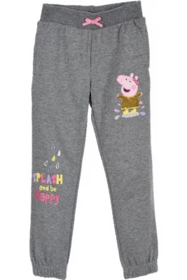 Javoli Dětské tepláky Prasátko Peppa vel. 128 šedé