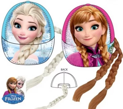 Javoli Kšiltovka Disney Frozen s copem vel. 54 modrá
