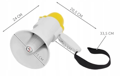 ISO 7202 Megafon 15W 24x15cm