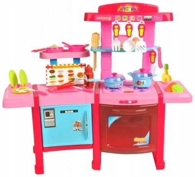 ISO 4689 Dětská kuchyňka s lednicí a troubou XXL