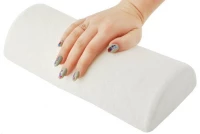 ISO Podložka pod ruce froté pro modeláž nehtů bílá 29x11x6cm