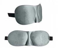 Trizand Cestovná sada 3D maska ​​na spanie šedá