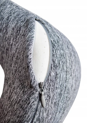 Trizand Cestovná sada 3D maska ​​na spanie šedá