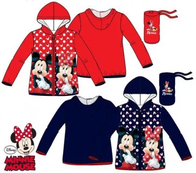 Javoli Dívčí šusťáková bunda Disney Minnie vel. 116 červená