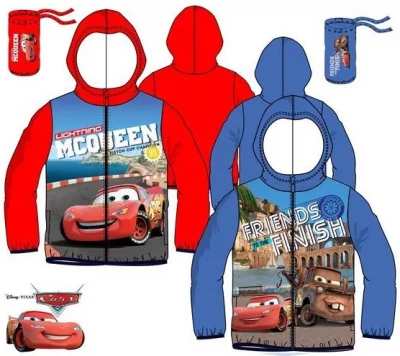 Javoli Chlapecká šusťáková bunda Disney Cars vel. 104 červená