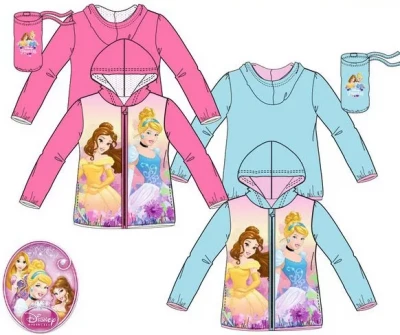 Javoli Dievčenské šušťáková bunda Disney Princess vel. 104 modrá