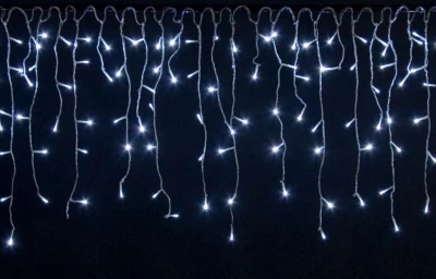GT E13A1 Vánoční světelný závěs 340 LED studená bílá 10m