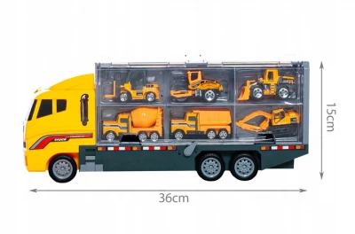 ISO Kamion s autíčky stavebnictví