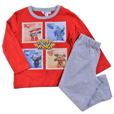Javoli Dětské chlapecké pyžamo Super Wings vel. 110 červené