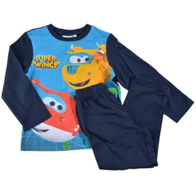 Javoli Detské chlapčenské pyžamo Super Wings veľ. 98 modré