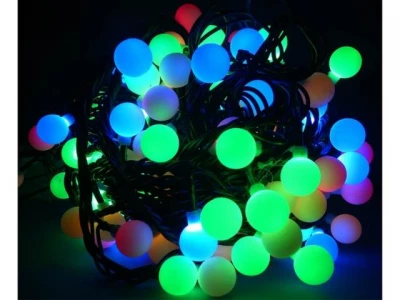 GT Vánoční Multicolor osvětlení LED kuličky 2cm 200LED,16 m