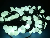 GT Vánoční Studené bílé osvětlení LED kuličky 2cm 200LED,16 m