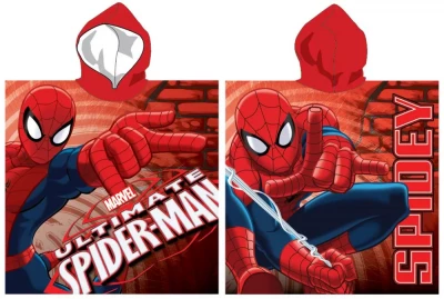 Javoli Pončo Spiderman 55 x 110 cm červené