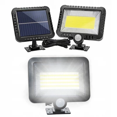 ISO 10719 Solárne vonkajšie 100 LED osvetlenie, pohybový senzor
