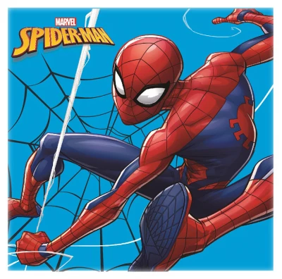 Javoli Magický ručník Spiderman 30 x 30 cm světle modrý
