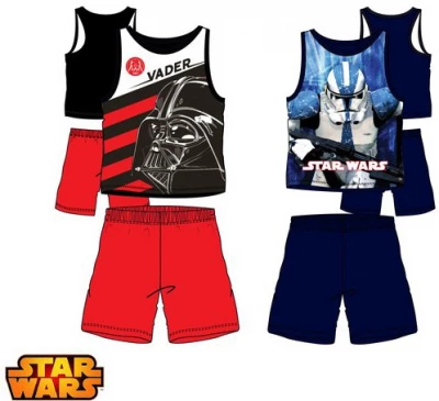 Javoli Dětské letní chlapecké pyžamo Star Wars vel. 104 červené