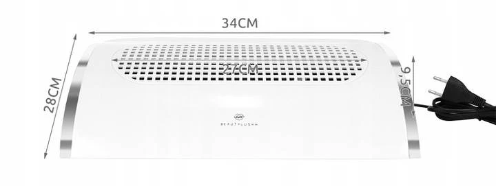 Beautylushh 8887 Odsávačka prachu na nechty 40W biela bazár