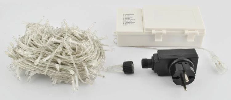 ISO Vánoční osvětlení 200 LED studená bílá 2v1