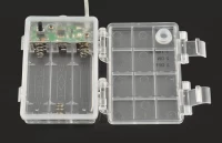 ISO Vánoční osvětlení 100 LED studená bílá 3 x baterie AA