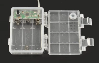 ISO Vánoční osvětlení 100 LED studená bílá 3 x baterie AA