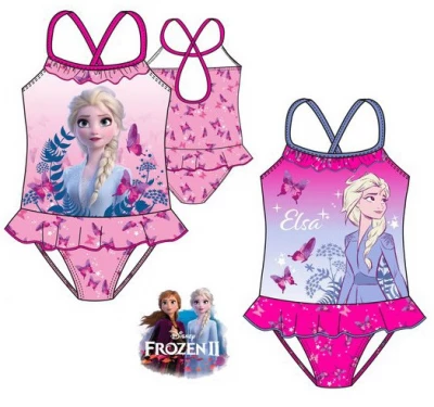 Javoli Jednodílné plavky Disney Frozen Elsa vel. 102 světle růžové