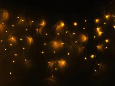 ISO Vánoční světelný závěs 200 LED teplá bílá 30V