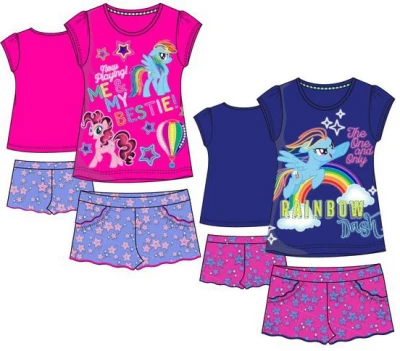 Javoli Dievčenské Set tričko + kraťasy My Little Pony veľ. 128 ružový