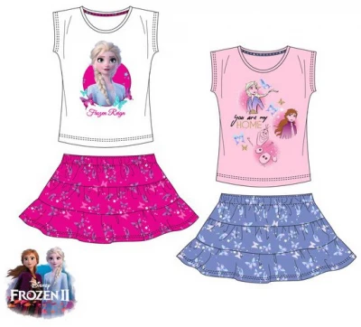 Javoli Dievčenské Set tričko + sukňa Disney Frozen veľ. 104 biely
