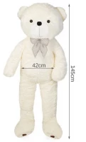Malatec Veľký plyšový medveď biely 145 cm