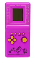 KIK Digitální hra Brick Game Tetris růžový