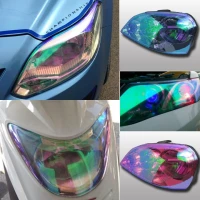 KIK Fólie na přední a zadní světla automobilu 0.3 x 8.5 m chameleon zelená