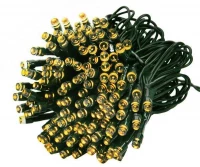 ISO Vianočné osvetlenie 200 LED teplá biela - solárne napájanie