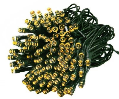 ISO Vianočné osvetlenie 200 LED teplá biela - solárne napájanie