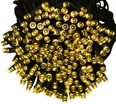 ISO Vianočné osvetlenie 200 LED teplá biela - solárne napájanie