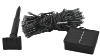 ISO Vianočné osvetlenie 100 LED studená biela - solárne napájanie