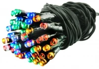 ISO Vianočné osvetlenie 40 LED multicolor - solárne napájanie