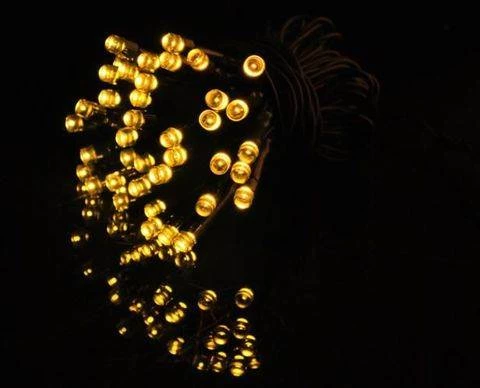 ISO Vánoční osvětlení 40 LED teplá bílá - solární napájení