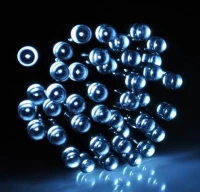 ISO Vánoční osvětlení 40 LED studená bílá - solární napájení