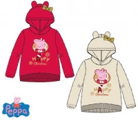 Javoli Dievčenská mikina Prasiatko Peppa zamatová veľ. 110 béžová