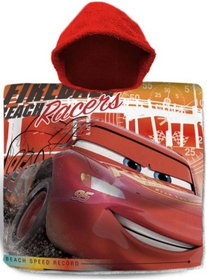 Javoli Pončo Disney Cars 60 x 120 cm červené