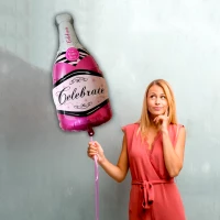 GFT Fóliový balónik - ružové šampanské