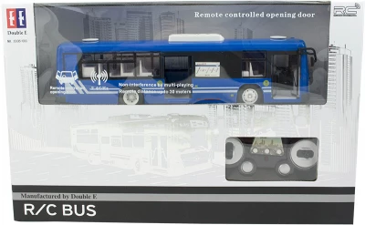 KIK KX9563 RC autobus s otevíracími dveřmi 32cm modrý