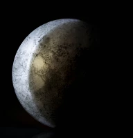 KIK 3D Lampa mesiac 25 cm