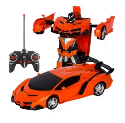 KIK KX7217 Auto transformers 2 v 1 na dálkové ovládání 1:20 oranžové
