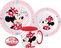 Javoli Detská jedálenská súprava Disney Minnie 3-dielna, 350 ml