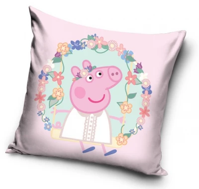 Javoli Povlak na polštář Prasátko Peppa 40 x 40 cm růžový I