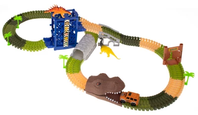 KIK KX7471 Dinosauří autodráha 175 dílků