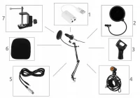 ISO 8957 Profesionálny štúdiový mikrofón pre náročných užívateľov so stojanom bazár
