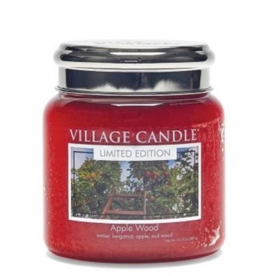 Village Candle Vonná sviečka v skle, Jabloňové Drevo - Apple Wood 16oz